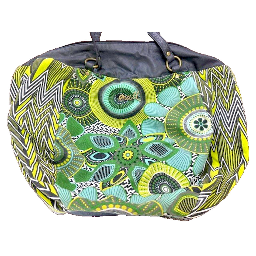 O'Neill Canvas Tote Bag Colorful Tropical Beach Shoulder Bag Purse Y2K Vintage